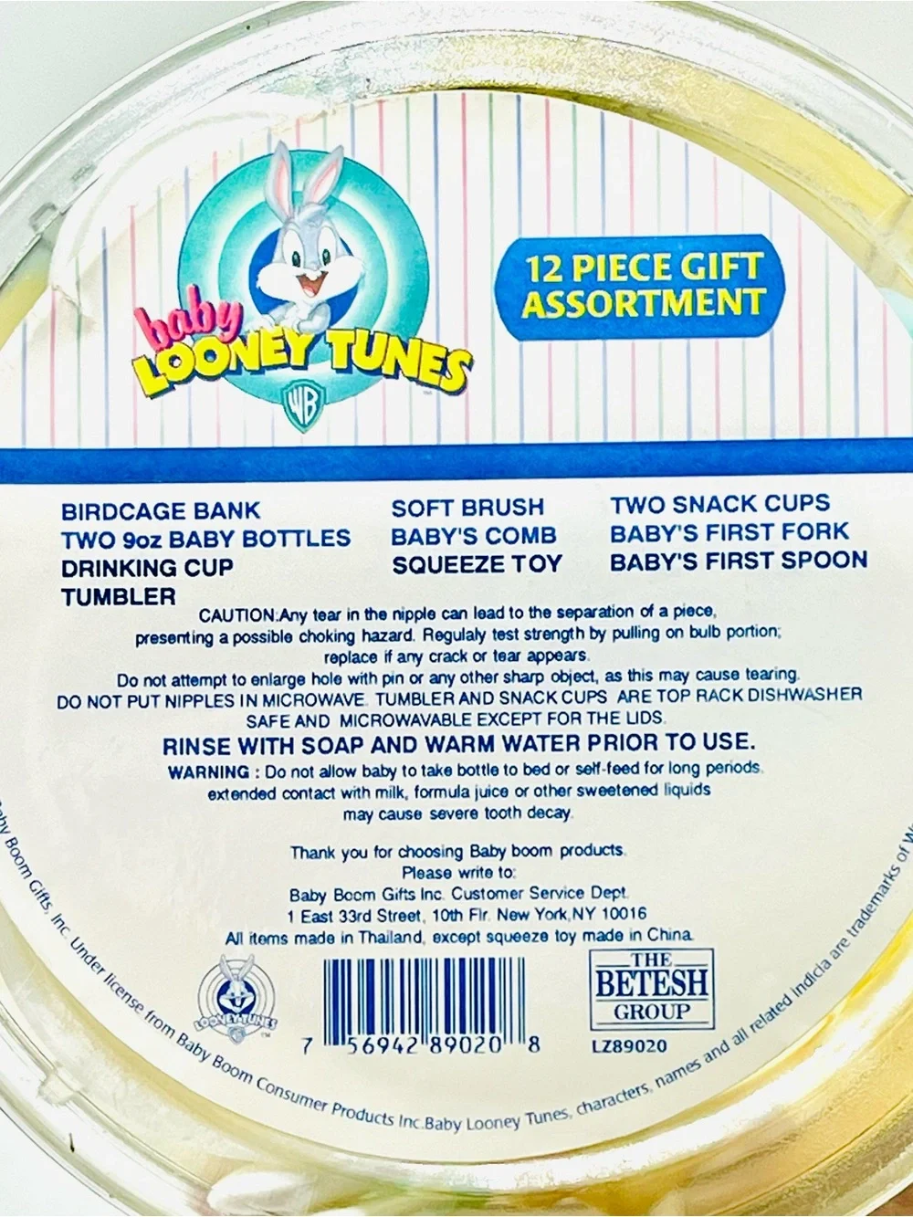 VTG Baby Looney Tunes Sylvester and Tweety 12 Piece Gift Set INCOMPLETE READ